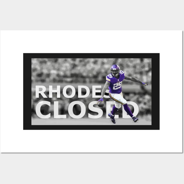 Rhodes Closed (Xavier Rhodes Graphic) Wall Art by AJ